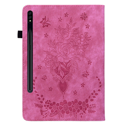 Tablet Leather Case for Samsung Galaxy Tab S7 / S8 , Card Slots Stand Imprinted Tablet Cover