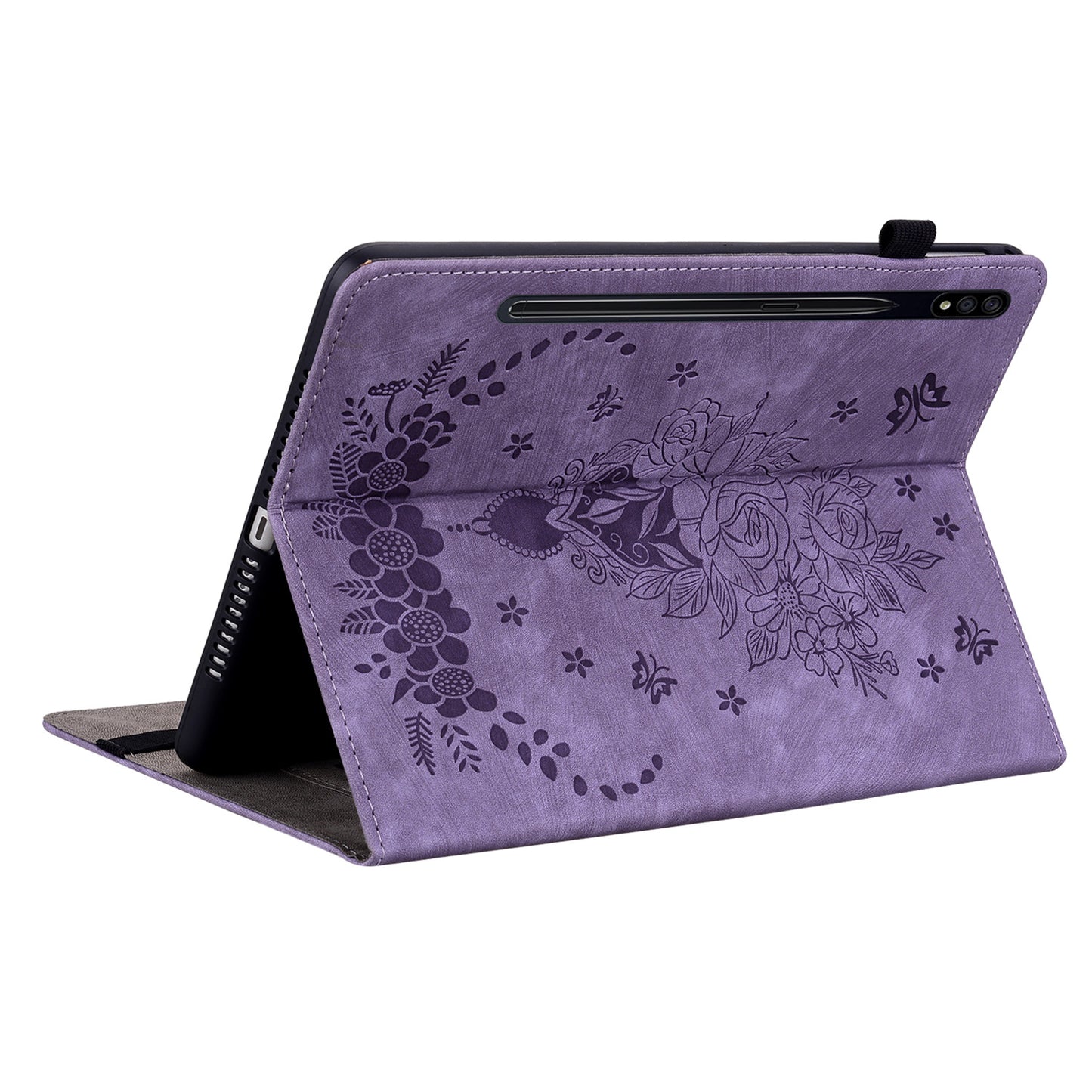 Tablet Leather Case for Samsung Galaxy Tab S7 / S8 , Card Slots Stand Imprinted Tablet Cover