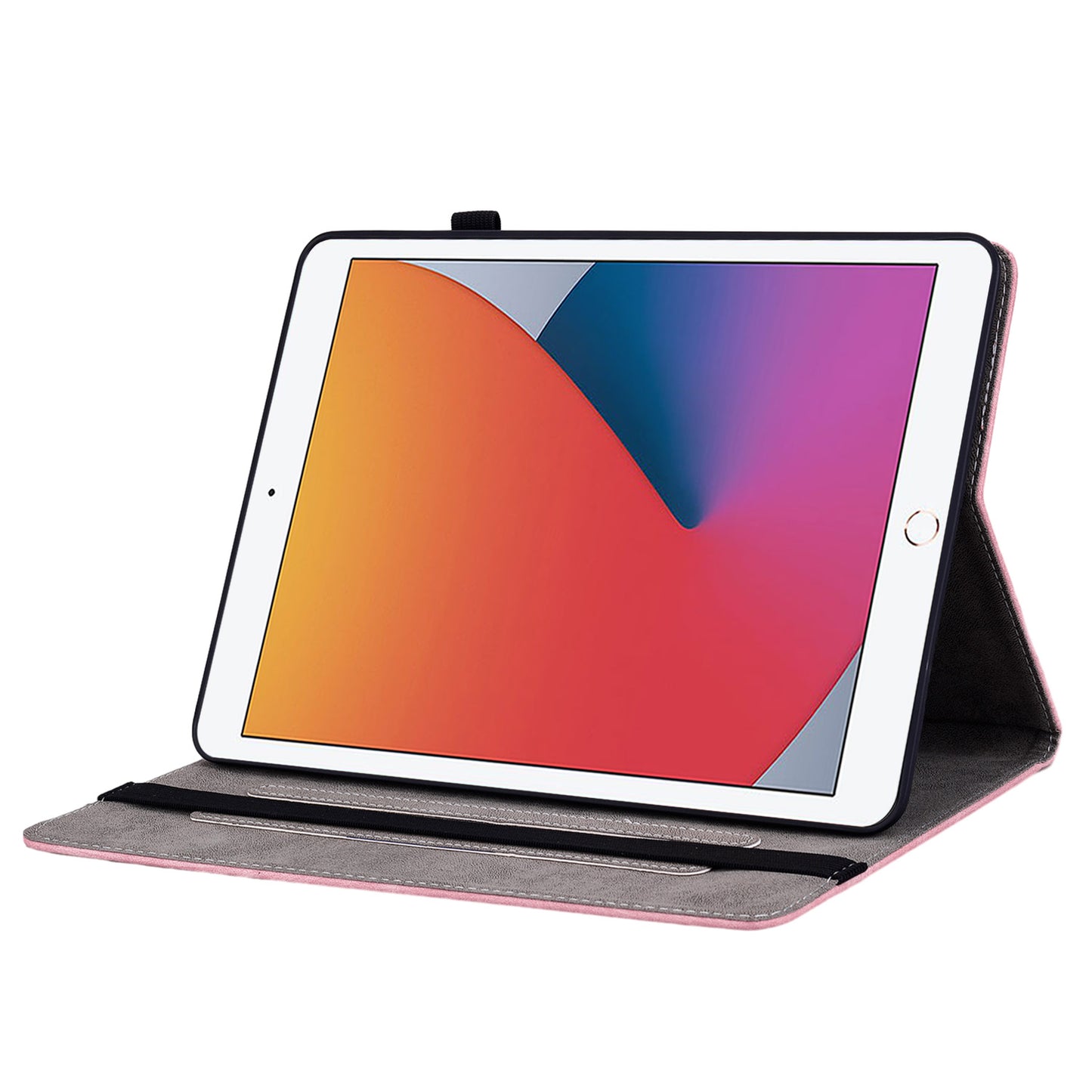 For iPad 10.2 (2019) / (2020) / (2021) / iPad Air 10.5 inch (2019) Smart Tablet Case PU Leather Stand Imprinted Cover