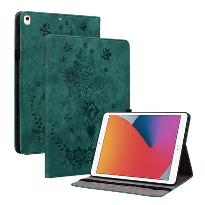 For iPad 10.2 (2019) / (2020) / (2021) / iPad Air 10.5 inch (2019) Smart Tablet Case PU Leather Stand Imprinted Cover