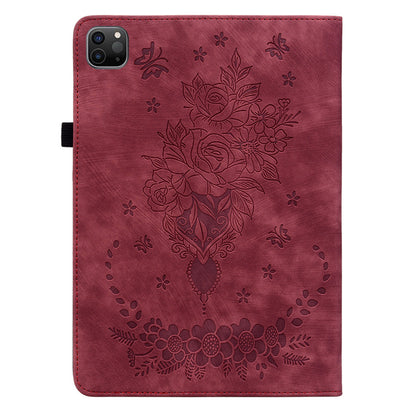 For iPad Pro 11-inch (2018) / (2020) / (2021) / (2022) / Air (2020) / Air (2022) Imprinted Leather Cover Auto Wake / Sleep Stand Case