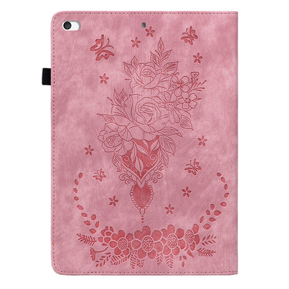 For iPad Mini / Mini 2 / mini 3 / mini 4 / mini (2019) 7.9 inch PU Leather Card Holder Stand Case Imprinted Tablet Anti-drop Cover