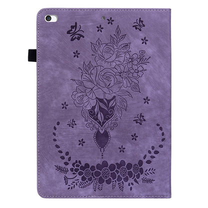 For iPad Mini / Mini 2 / mini 3 / mini 4 / mini (2019) 7.9 inch PU Leather Card Holder Stand Case Imprinted Tablet Anti-drop Cover
