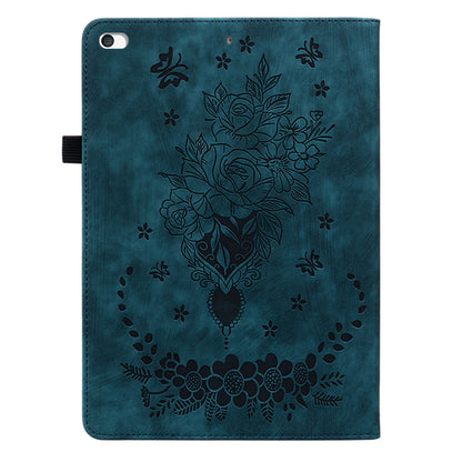For iPad Mini / Mini 2 / mini 3 / mini 4 / mini (2019) 7.9 inch PU Leather Card Holder Stand Case Imprinted Tablet Anti-drop Cover