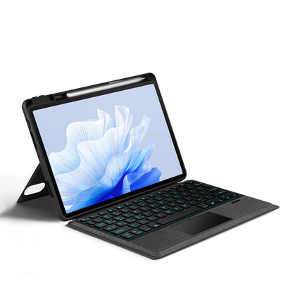 For Huawei MatePad Air 11.5 inch (2023) PU Leather Tablet Case Stand Cover with Removable Wireless Backlit Keyboard