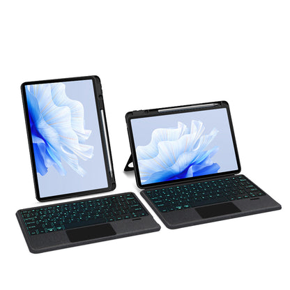 For Huawei MatePad Air 11.5 inch (2023) PU Leather Tablet Case Stand Cover with Removable Wireless Backlit Keyboard