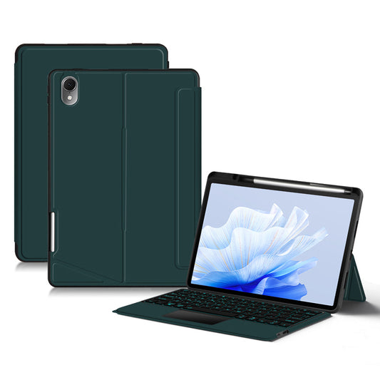 For Huawei MatePad Air 11.5 inch (2023) PU Leather Tablet Case Stand Cover with Removable Wireless Backlit Keyboard