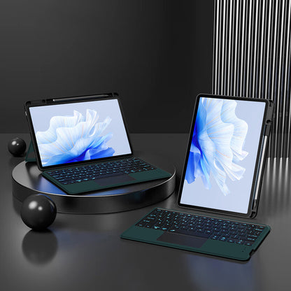 For Huawei MatePad Air 11.5 inch (2023) PU Leather Tablet Case Stand Cover with Removable Wireless Backlit Keyboard