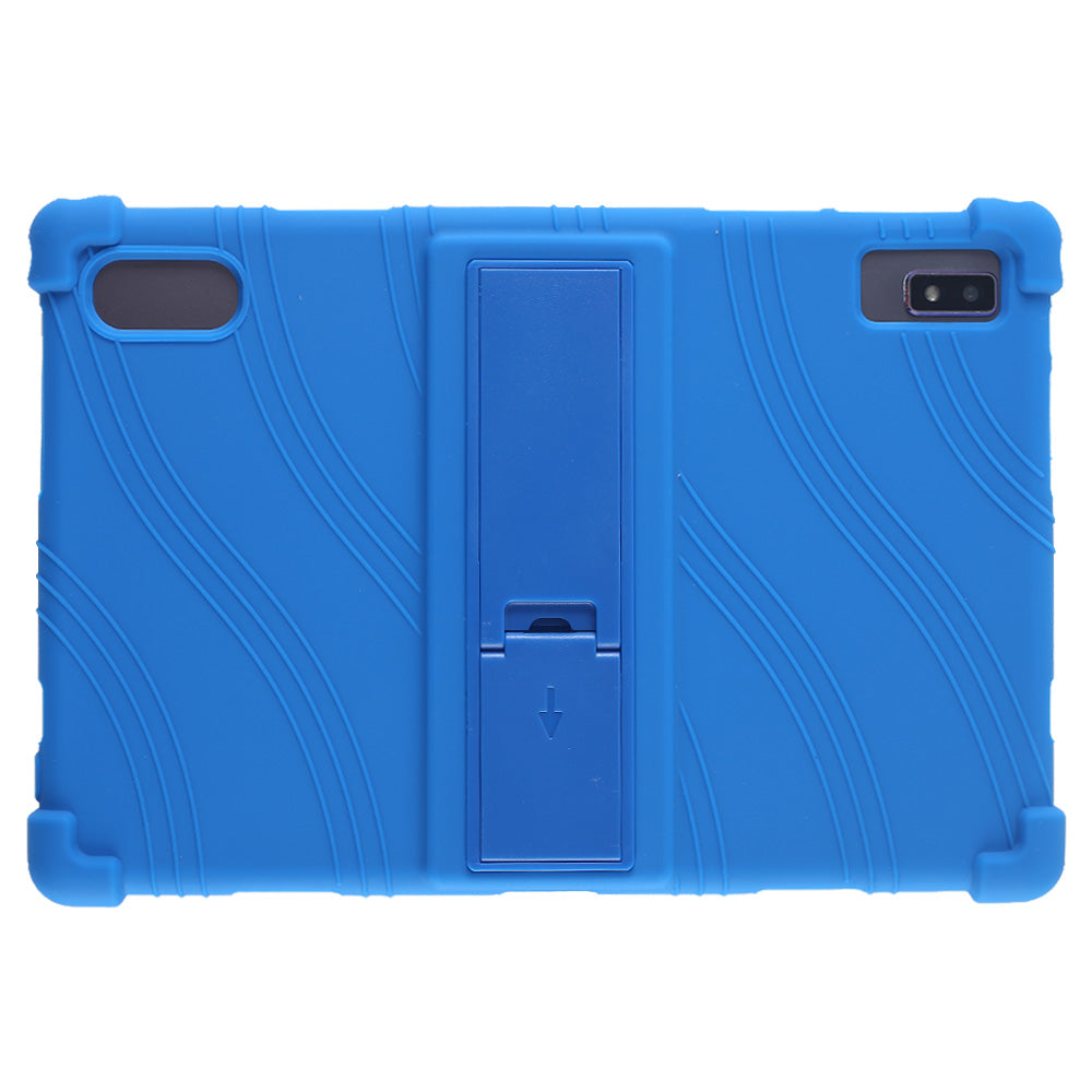 Tablet Case for Blackview Tab 12 Shockproof Silicone+PC Protective Cover with Kickstand