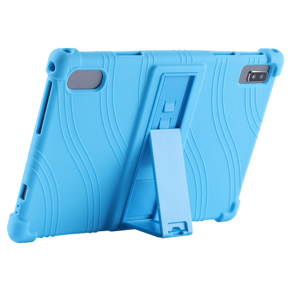 Tablet Case for Blackview Tab 12 Shockproof Silicone+PC Protective Cover with Kickstand