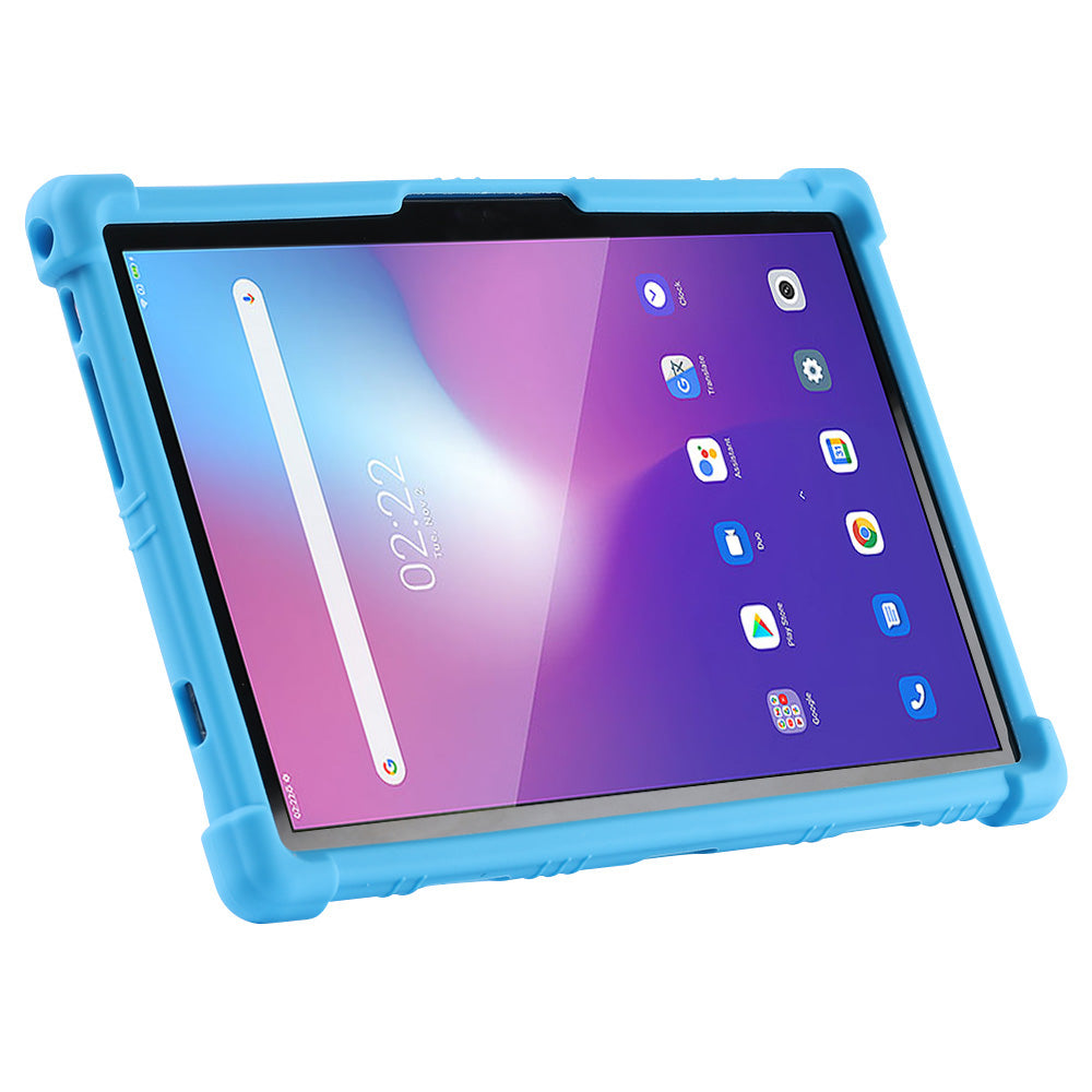Tablet Case for Blackview Tab 12 Shockproof Silicone+PC Protective Cover with Kickstand