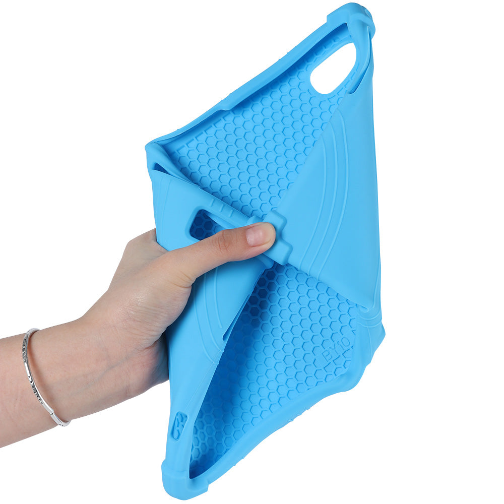 Tablet Case for Blackview Tab 12 Shockproof Silicone+PC Protective Cover with Kickstand