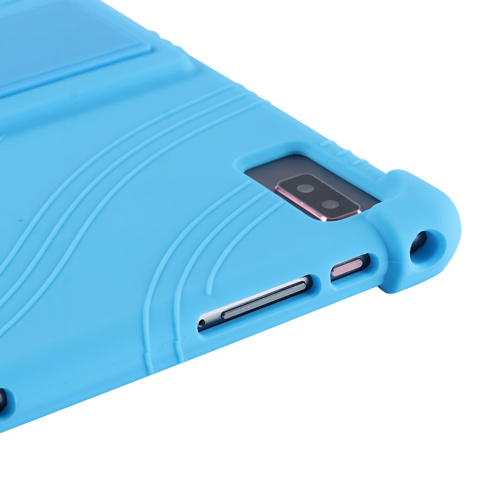 Tablet Case for Blackview Tab 12 Shockproof Silicone+PC Protective Cover with Kickstand