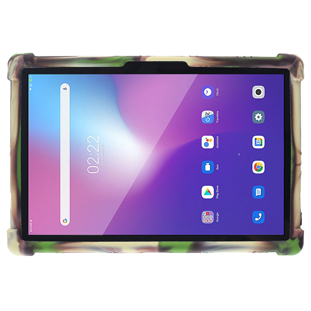 Tablet Case for Blackview Tab 12 Shockproof Silicone+PC Protective Cover with Kickstand