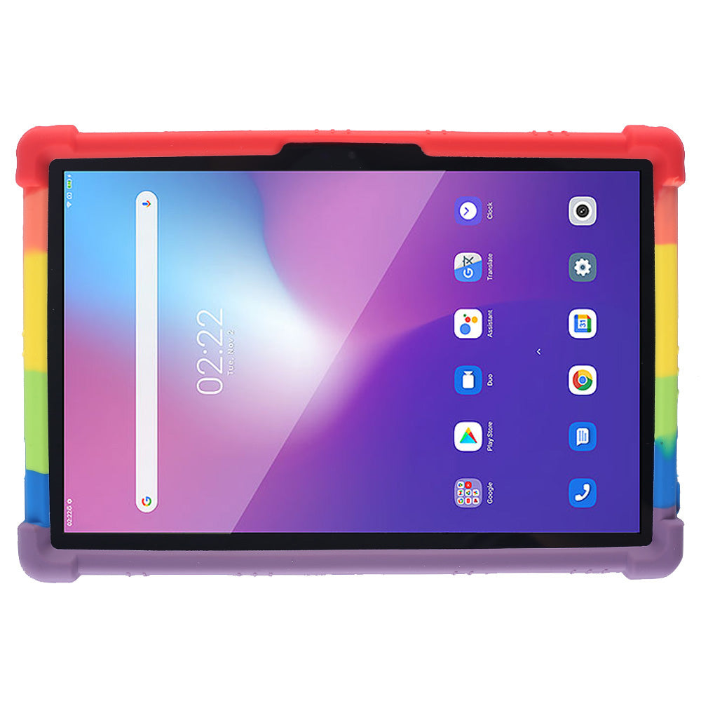 Tablet Case for Blackview Tab 12 Shockproof Silicone+PC Protective Cover with Kickstand