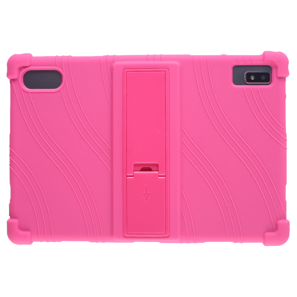 Tablet Case for Blackview Tab 12 Shockproof Silicone+PC Protective Cover with Kickstand