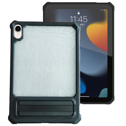 For iPad mini (2021) TPU+PC Tablet Case Air Cushion Protective Kickstand Cover with Pencil Holder