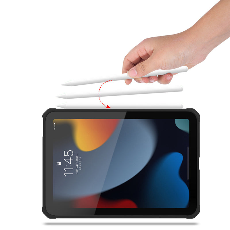 For iPad mini (2021) TPU+PC Tablet Case Air Cushion Protective Kickstand Cover with Pencil Holder