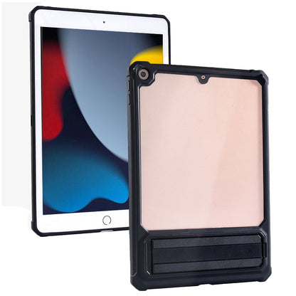 For iPad 10.2 (2021) / (2019) / (2020) TPU+PC Tablet Case Air Cushion Protective Kickstand Cover with Pencil Holder
