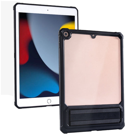 For iPad 10.2 (2021) / (2019) / (2020) TPU+PC Tablet Case Air Cushion Protective Kickstand Cover with Pencil Holder