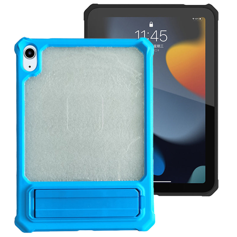 For iPad Air (2020) / (2022) Kickstand Tablet Case Air Cushion Shockproof TPU+PC Cover with Pencil Holder