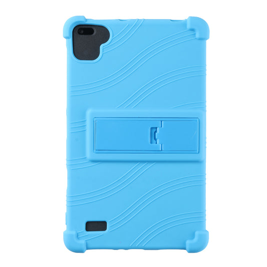 Tablet Case for Blackview Tab 6 Drop Resistant Silicone+PC Protective Cover with Kickstand
