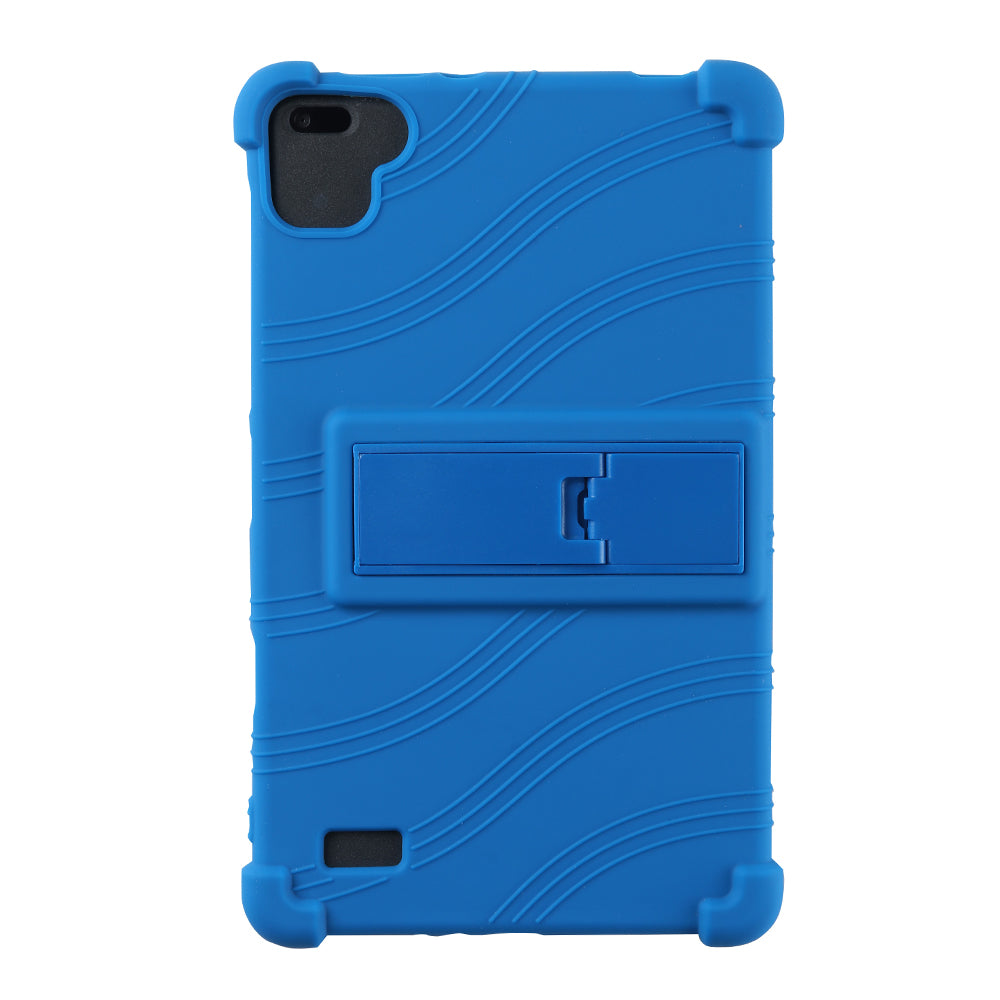 Tablet Case for Blackview Tab 6 Drop Resistant Silicone+PC Protective Cover with Kickstand