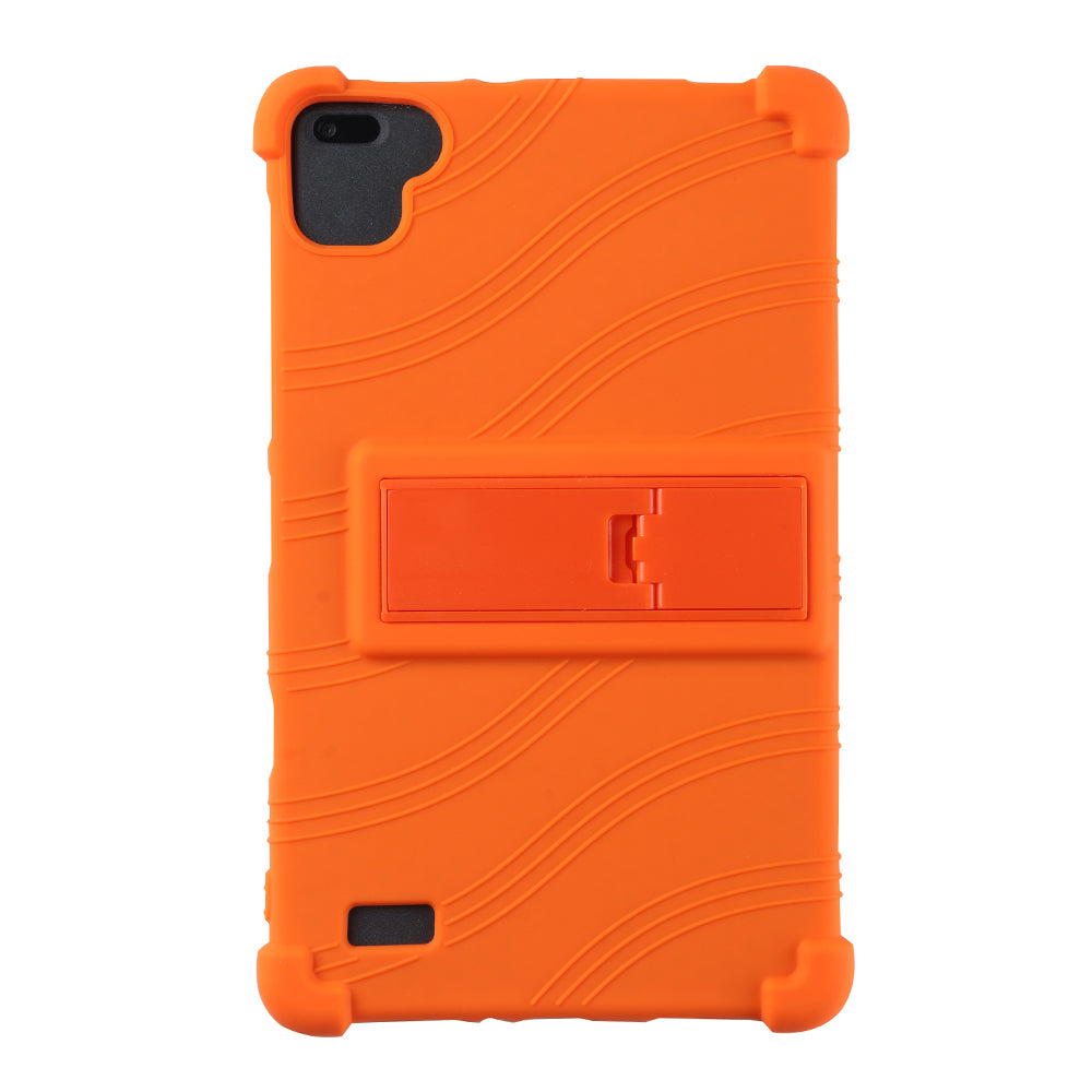 Tablet Case for Blackview Tab 6 Drop Resistant Silicone+PC Protective Cover with Kickstand