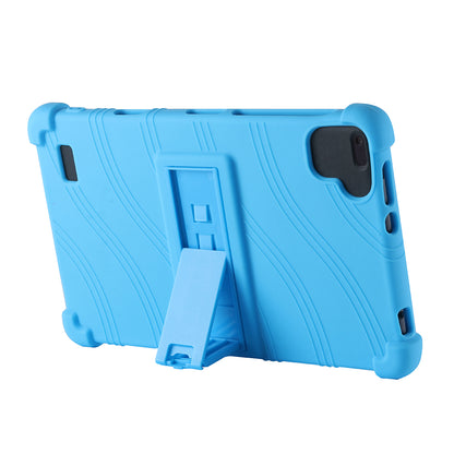 Tablet Case for Blackview Tab 6 Drop Resistant Silicone+PC Protective Cover with Kickstand