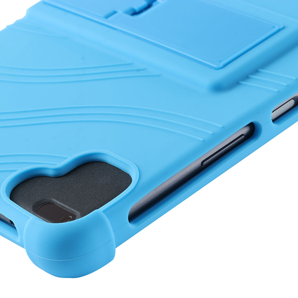 Tablet Case for Blackview Tab 6 Drop Resistant Silicone+PC Protective Cover with Kickstand