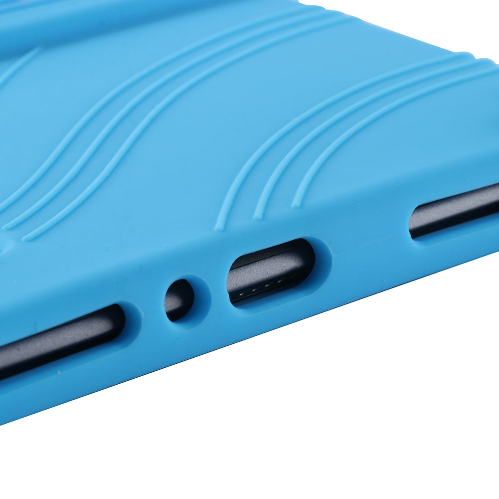 Tablet Case for Blackview Tab 6 Drop Resistant Silicone+PC Protective Cover with Kickstand