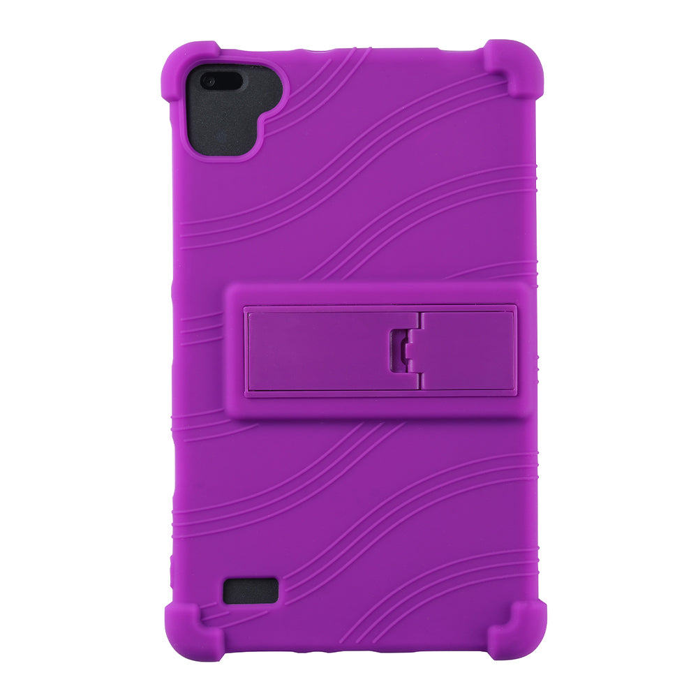 Tablet Case for Blackview Tab 6 Drop Resistant Silicone+PC Protective Cover with Kickstand