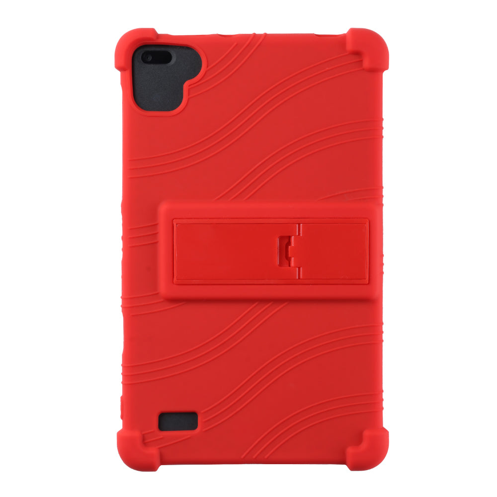 Tablet Case for Blackview Tab 6 Drop Resistant Silicone+PC Protective Cover with Kickstand