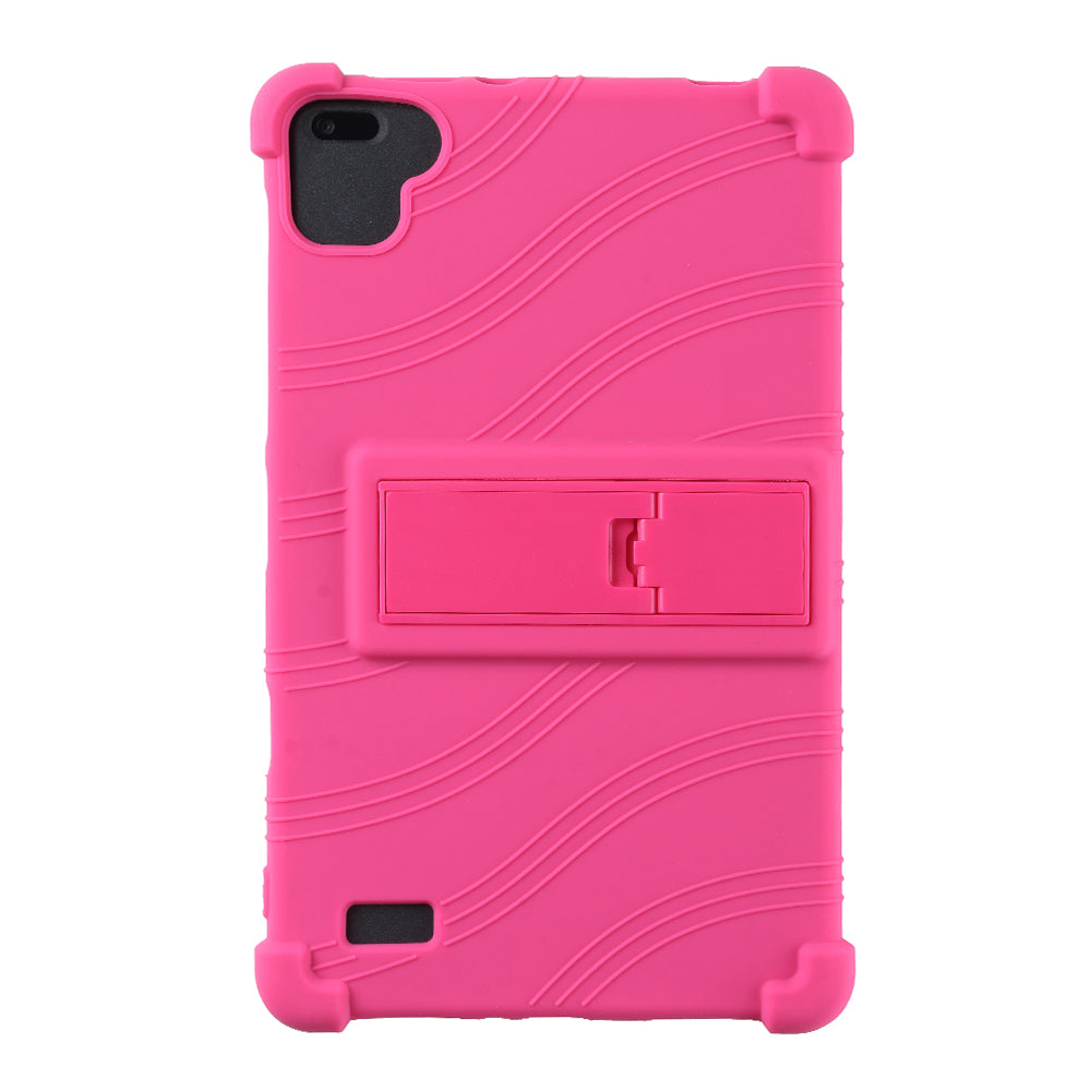 Tablet Case for Blackview Tab 6 Drop Resistant Silicone+PC Protective Cover with Kickstand