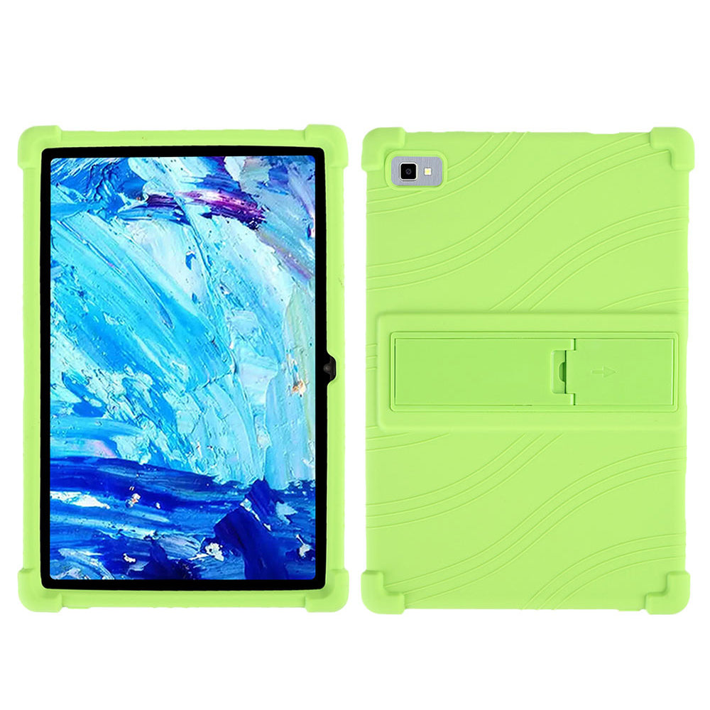 Tablet Case for Blackview Tab 8E 10.1 Silicone+PC Drop Resistant Protective Cover with Kickstand