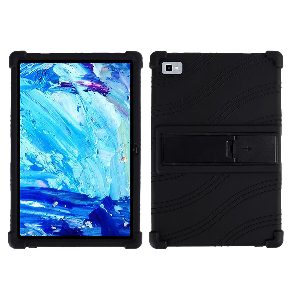 Tablet Case for Blackview Tab 8E 10.1 Silicone+PC Drop Resistant Protective Cover with Kickstand