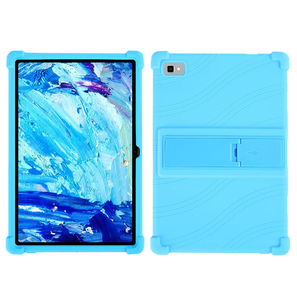 Tablet Case for Blackview Tab 8E 10.1 Silicone+PC Drop Resistant Protective Cover with Kickstand