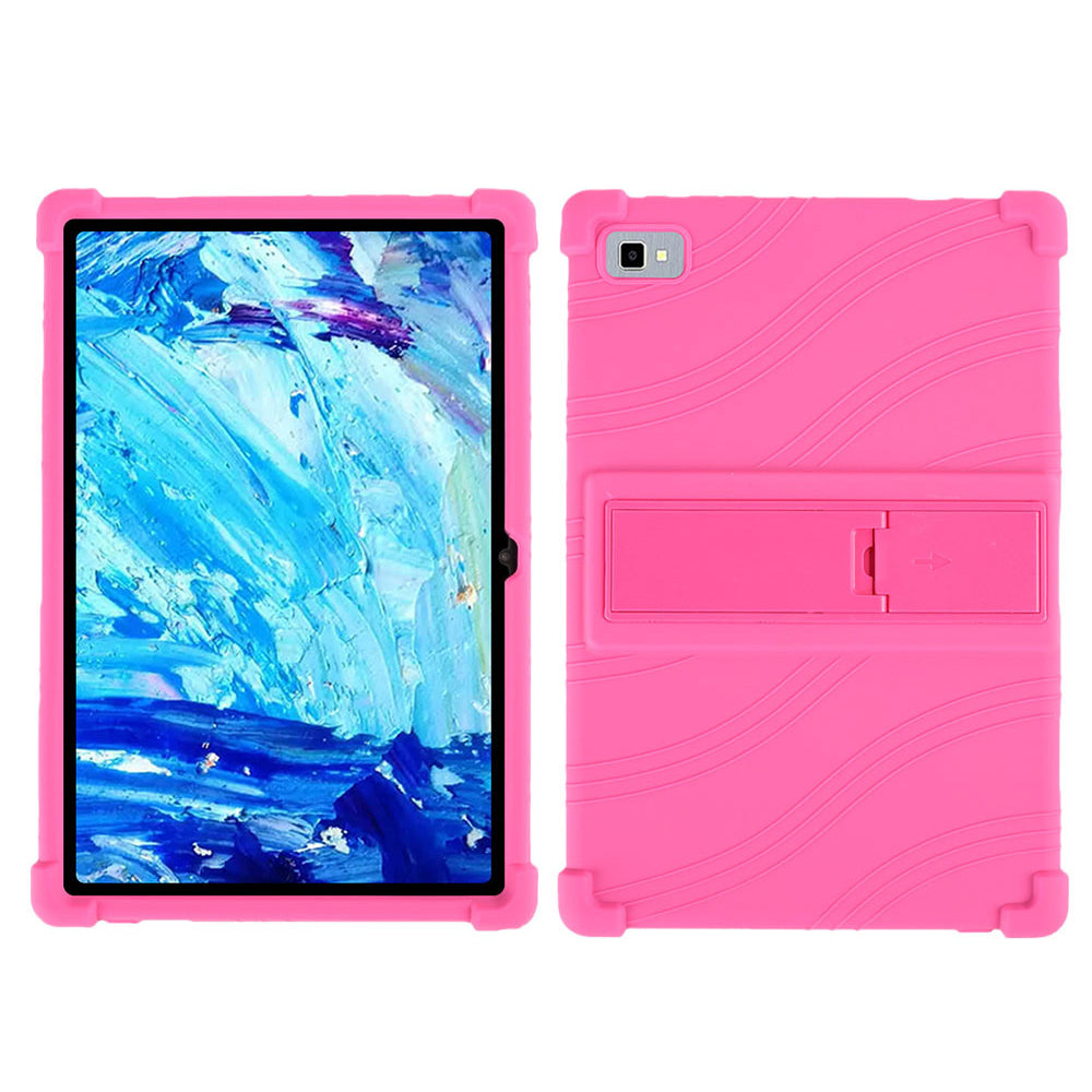 Tablet Case for Blackview Tab 8E 10.1 Silicone+PC Drop Resistant Protective Cover with Kickstand
