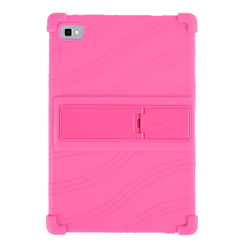 Tablet Case for Blackview Tab 8E 10.1 Silicone+PC Drop Resistant Protective Cover with Kickstand