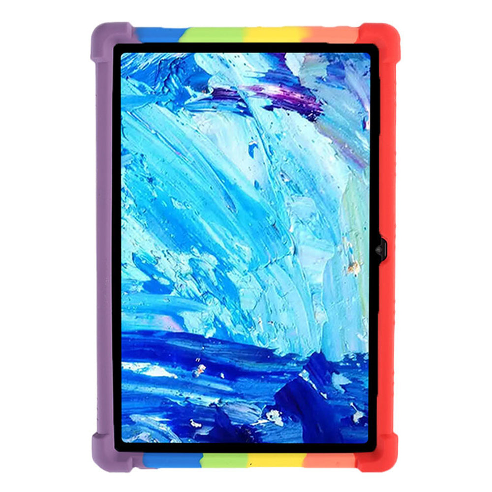 Tablet Case for Blackview Tab 8E 10.1 Silicone+PC Drop Resistant Protective Cover with Kickstand