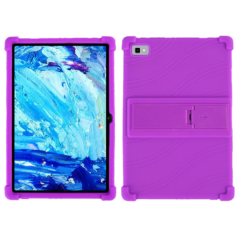 Tablet Case for Blackview Tab 8E 10.1 Silicone+PC Drop Resistant Protective Cover with Kickstand