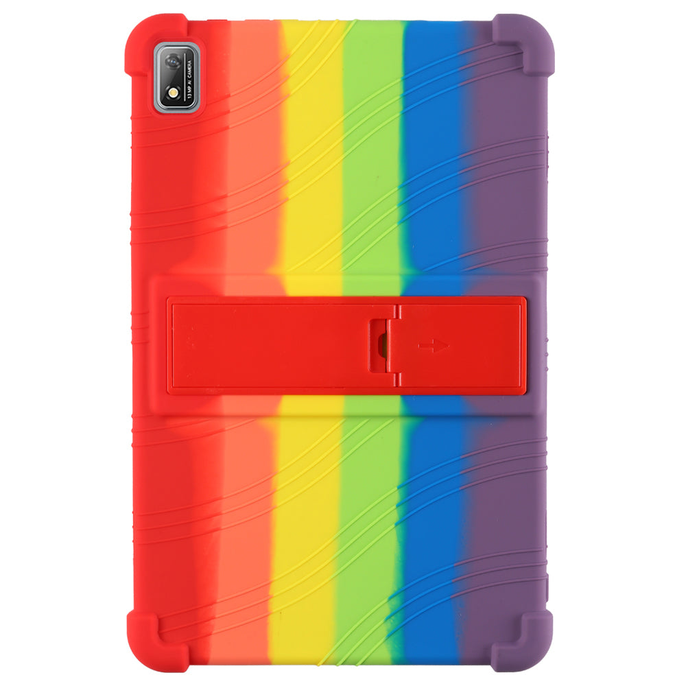 For Blackview Tab 16 Scratch Resistant Tablet Case Silicone+PC Protective Cover with Kickstand