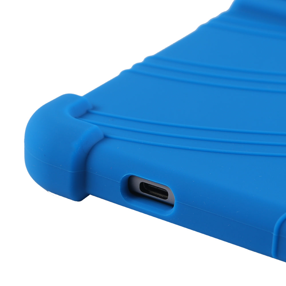 For Blackview Tab 16 Scratch Resistant Tablet Case Silicone+PC Protective Cover with Kickstand