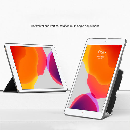 For iPad 9.7-inch (2017) / (2018) PU Leather+TPU Tablet Case Rotating Shaft Kickstand Protective Cover