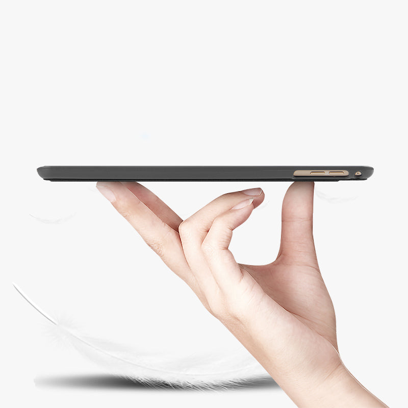 For iPad 9.7-inch (2017) / (2018) PU Leather+TPU Tablet Case Rotating Shaft Kickstand Protective Cover
