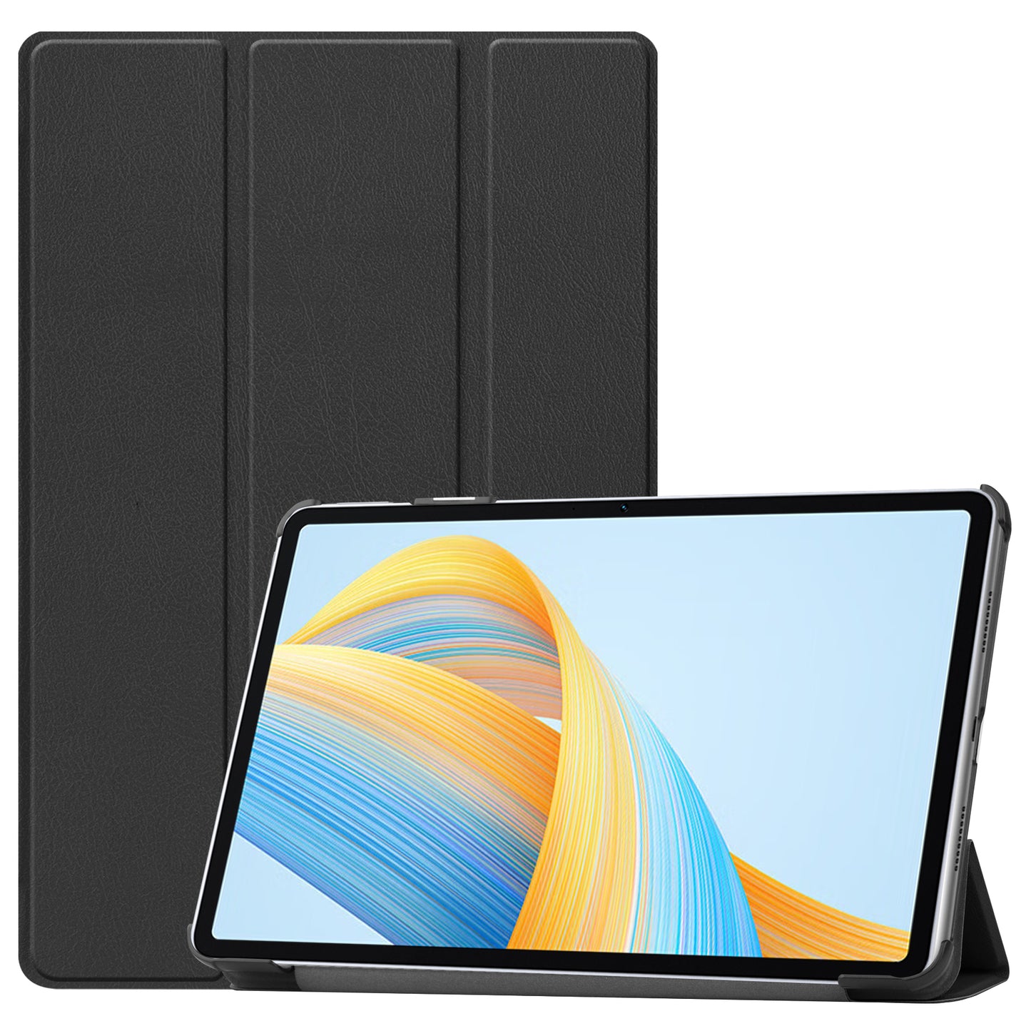 For Honor Pad V8 Tri-fold Stand Tablet Case PU Leather Full Protective Cover with Auto Sleep / Wake