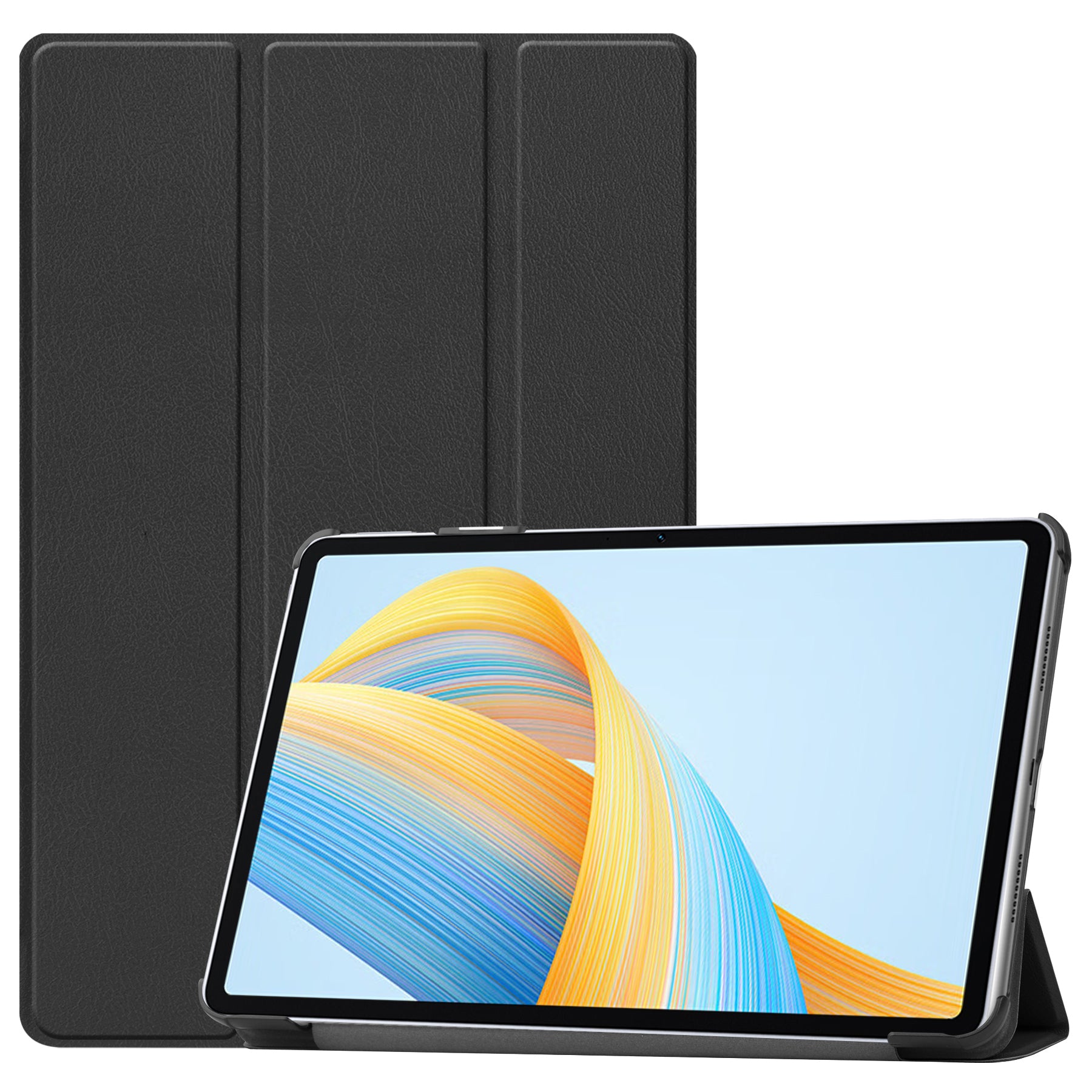 For Honor Pad V8 Tri-fold Stand Tablet Case PU Leather Full Protective Cover with Auto Sleep / Wake