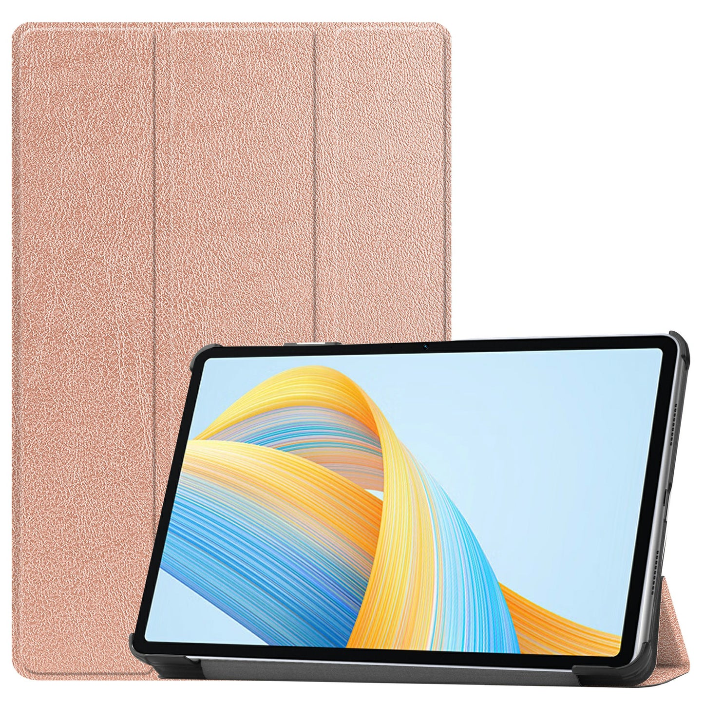 For Honor Pad V8 Tri-fold Stand Tablet Case PU Leather Full Protective Cover with Auto Sleep / Wake