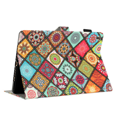 For iPad 9.7-inch (2017) / (2018) / iPad Air (2013) / Air 2 PU Leather Tablet Case Pattern Printing Shockproof Cover with Card Holder