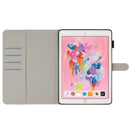 For iPad 9.7-inch (2017) / (2018) / iPad Air (2013) / Air 2 PU Leather Tablet Case Pattern Printing Shockproof Cover with Card Holder